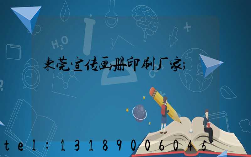 东莞宣传画册印刷厂家
