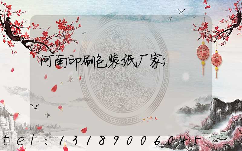 河南印刷包装纸厂家