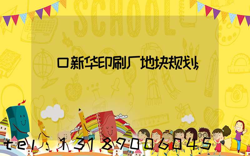 硚口新华印刷厂地块规划